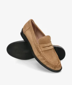 Mocasines bloom&you MARTINA en serraje taupe