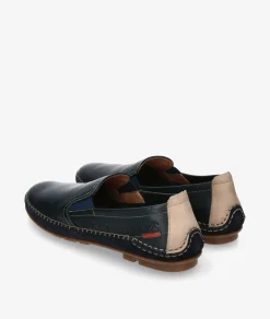 Mocasines Fluchos F1174 en azul marino