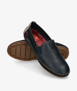 Mocasines Fluchos F1174 en azul marino