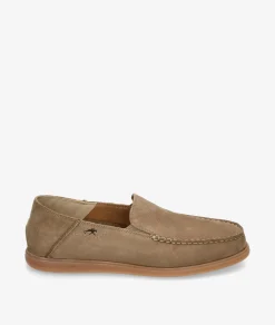 Mocasines Fluchos F2193 en nobuck taupe
