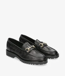 Mocasines Funny Lola 3136 en coco negro