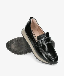 Mocasines Hispanitas HI243621 en charol negro