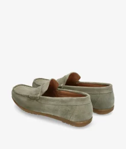 Mocasines pabloochoa.shoes 82223 en serraje kaki