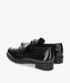 Mocasines Pitillos 10180 en charol negro