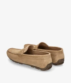 Mocasines Traveris 33720 en serraje taupe
