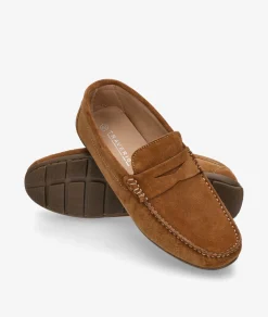Mocasines Traveris 33720 en serraje cuero