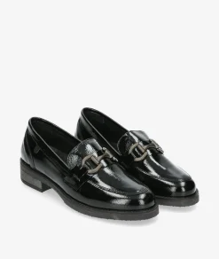 Mocasines Valeria´s 1537 en charol negro