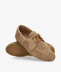 Naúticos bloom&you NEW OLIVIA en serraje taupe