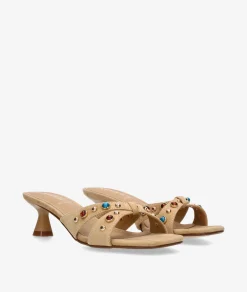 Sandalias Aclys MILANO 02 en ante beige