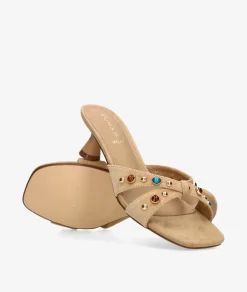 Sandalias Aclys MILANO 02 en ante beige