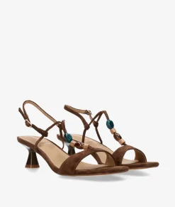 Sandalias Aclys MILANO 03 en ante marrón