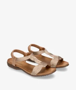 Sandalias Amarpies 23572 en bronce