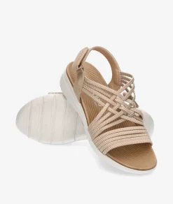 Sandalias Amarpies 26583 en beige