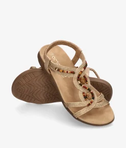 Sandalias Amarpies 30245 en platino