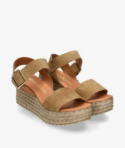 Sandalias bloom&you AURORA en serraje camel