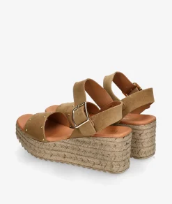 Sandalias bloom&you AURORA en serraje camel