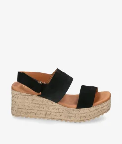 Sandalias bloom&you KLIN en serraje negro