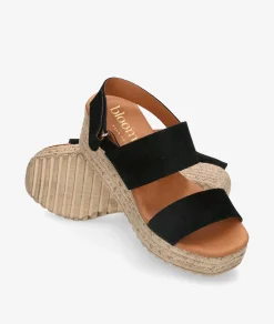 Sandalias bloom&you KLIN en serraje negro