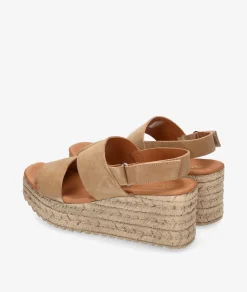 Sandalias bloom&you KLIN en serraje beige