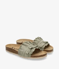 Sandalias bloom&you LILA en serraje verde