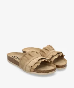 Sandalias bloom&you LILA en serraje taupe