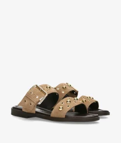 Sandalias bloom&you MARTHA en serraje taupe