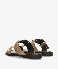 Sandalias bloom&you MARTHA en serraje taupe