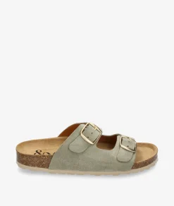 Sandalias bloom&you NENUFAR en serraje verde