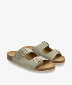 Sandalias bloom&you NENUFAR en serraje verde