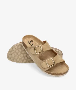 Sandalias bloom&you NENUFAR en serraje taupe