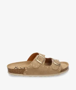 Sandalias bloom&you NERINE en serraje taupe