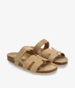 Sandalias bloom&you SOL en serraje taupe