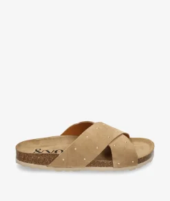 Sandalias bloom&you TULIPE TACHAS en serraje taupe