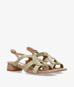 Sandalias D'angela 30712 en platino