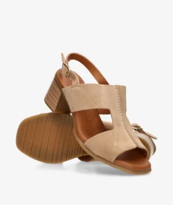 Sandalias pabloochoa.shoes 1983 en serraje taupe