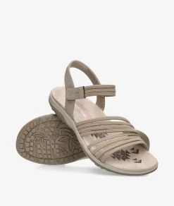 Sandalias Skechers 163573 en beige