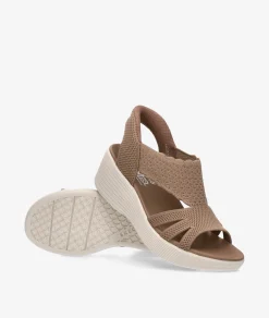 Sandalias Skechers 120012 en topo