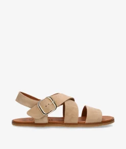 Sandalias VIVANT LINO en serraje taupe