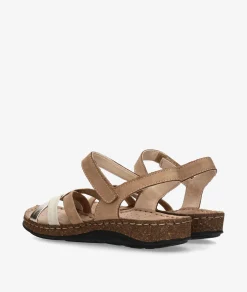 Sandalias Walk & Fly 3861-40944 en nobuck beige