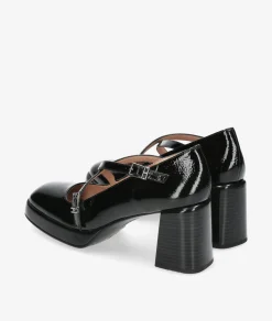 vestir con plataforma Hispanitas HI243660 en charol negro