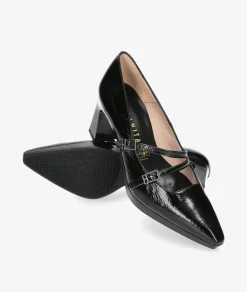 vestir con plataforma Hispanitas HI243523 en charol negro