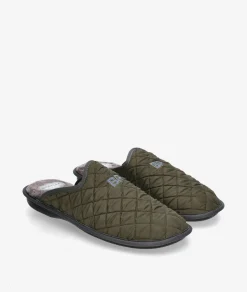 Zapatillas de casa Bio Relax 1448 en caki