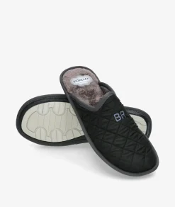 Zapatillas de casa Bio Relax 1448 en negro