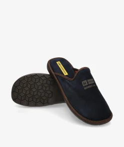 Zapatillas de casa Nordikas 236/F en serraje azul