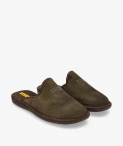 Zapatillas de casa Nordikas 236/F en serraje kaki