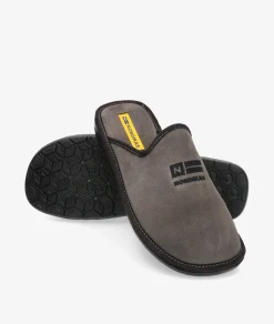 Zapatillas de casa Nordikas 236/F en serraje gris