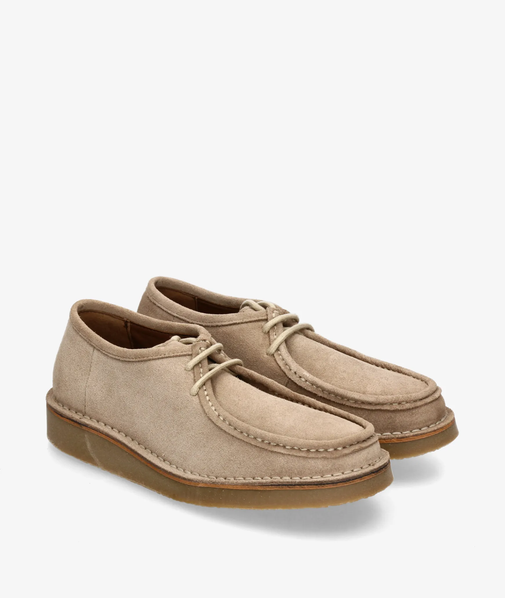 Zapato tipo wallabee Kénnebec 01-WALABEE en serraje piedra