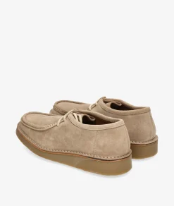 Zapato tipo wallabee Kénnebec 01-WALABEE en serraje piedra