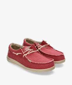 Zapatos casual Dude WALLY BRAIDED en rojo