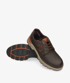 Zapatos casual Fluchos F1843 en nobuck marrón